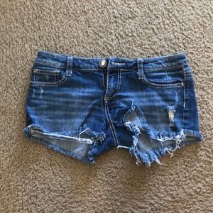 Distressed shorts